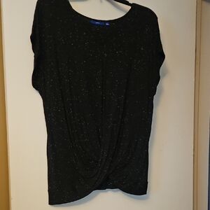Apt. 9 Black Speckled Blouse
